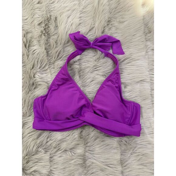 Athleta Purple Bikini Top 36B/C - Picture 1 of 4